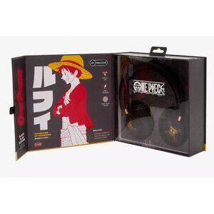 One Piece Black Flag Edition Wireless Headphones USB-C Charging Touch Control Bu